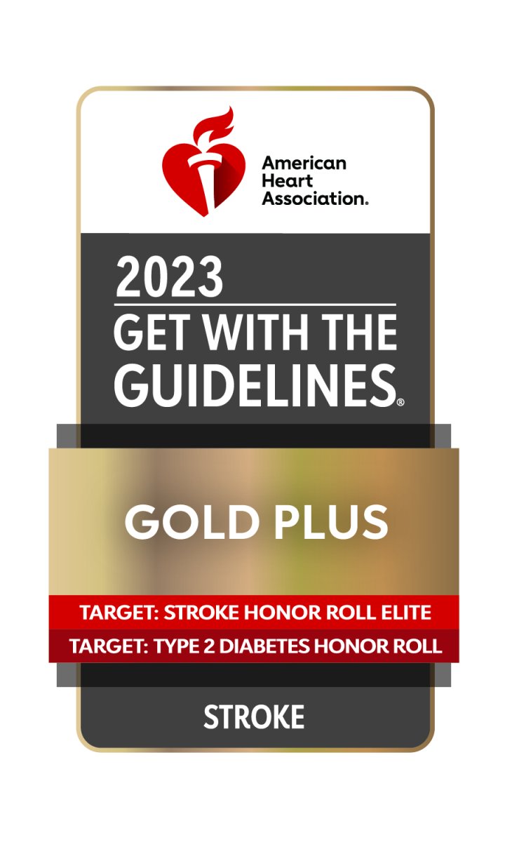 Get with the guidelines stroke gold plus emblem