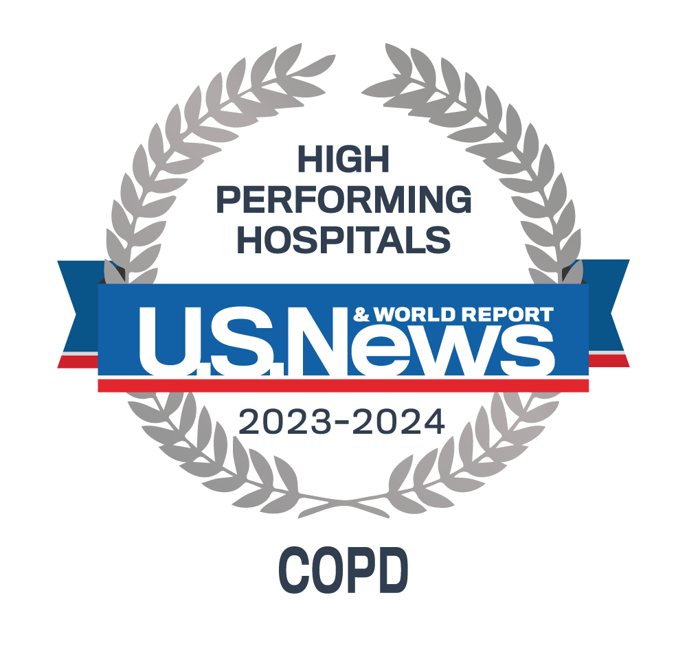 COPD High Performing Hospital badge