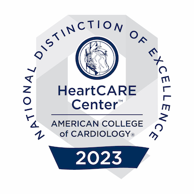 Insignia de distinción nacional de excelencia del ACC HeartCARE Center